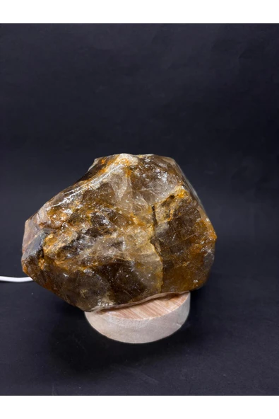 gemsartdeco DUMANLI KUVARS DOĞALTAŞ LAMBA RADYASYONSAVAR - Resim 4