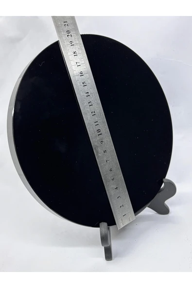 gemsartdeco OBSİDYEN AYNA 20 CM - Resim 5