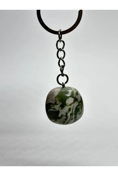 gemsartdeco YEŞİM TAŞI DOĞALTAŞ ANAHTARLIK CHARM ürün görseli