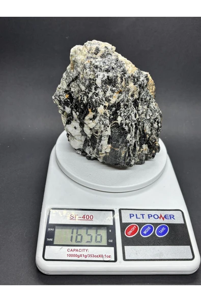 gemsartdeco TURMALİN DOĞALTAŞ NEGATİF ENERJİ KALKANI KÜTLE - Resim 6