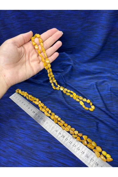 gemsartdeco YASSI KEHRİBAR KOLYE - Resim 3