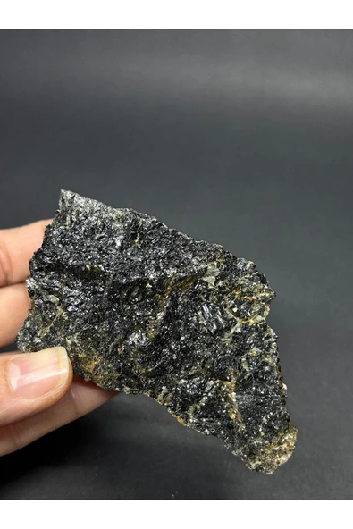 gemsartdeco TURMALİN DOĞALTAŞ NEGATİF ENERJİ KALKANI KÜTLE - Resim 4