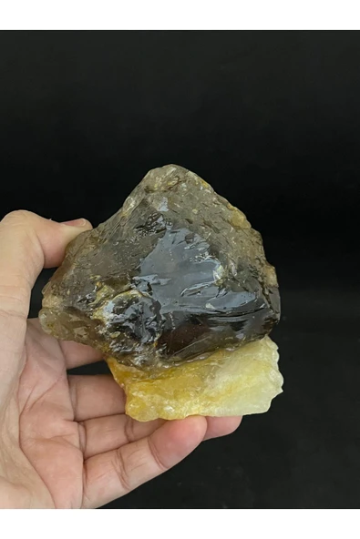 gemsartdeco Sitrin - Dumanlı Kuvars Stantlı Doğaltaş ürün görseli