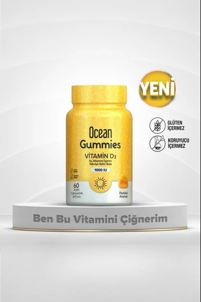 Ocean Gummies Vitamin D3 60 Çiğnenebilir Tablet 2 Adet - Resim 2