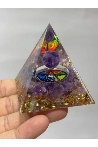 gemsartdeco ENERJİ DÜZENLEYİCİ AMETİST ORGONİT - Resim 3