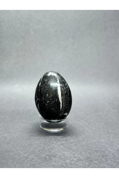 gemsartdeco BELEMNİT FOSİLLİ YUMURTA DOĞALTAŞ - Resim 4