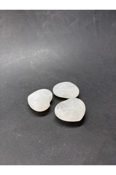 gemsartdeco KRİSTAL KUVARS KALP PALMSTONE DOĞALTAŞ - Resim 4