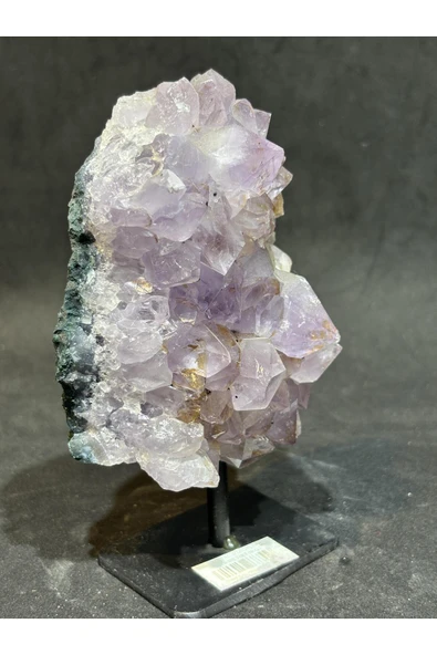 gemsartdeco BREZİLYA AMETİST DOĞALTAŞ SİYAH DEMİR STANTLI - Resim 8