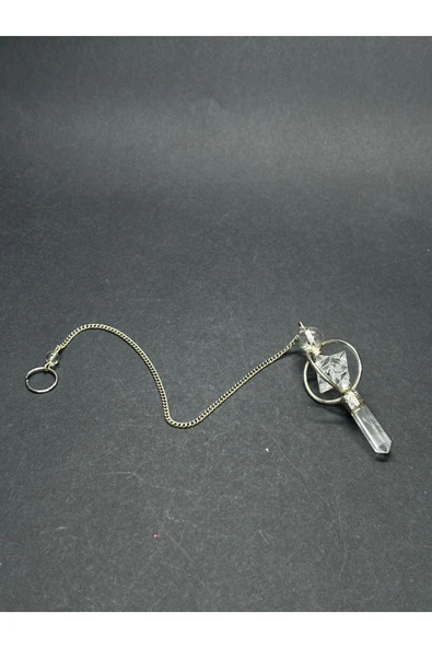 gemsartdeco MERKABA YILDIZI KUVARS SARKAÇ - Resim 4