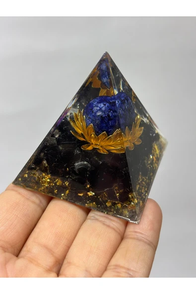 gemsartdeco LACİVERT YILDIZ TAŞLI ŞANS ORGONİTİ - Resim 4