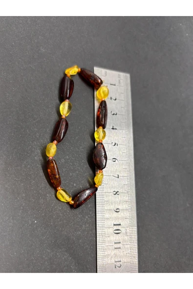 gemsartdeco YASSI TAMBUR KEHRİBAR BİLEKLİK - Resim 7