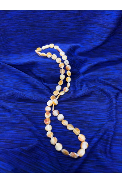 gemsartdeco LİTVANYA KEHRİBAR BADEM KESİM KOLYE ürün görseli