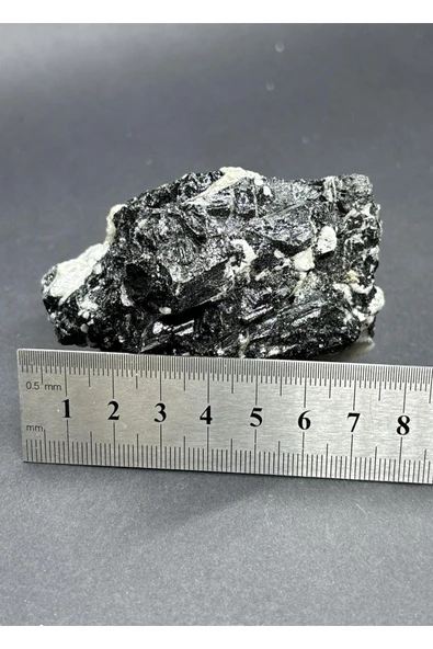 gemsartdeco TURMALİN DOĞALTAŞ NEGATİF ENERJİ KALKANI KÜTLE - Resim 4