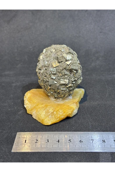 gemsartdeco SİTRİN PİRİT ZENGİNLİK MIKNATISI - Resim 4