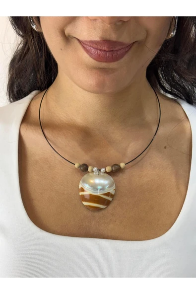 gemsartdeco NATULIS BONCUKLU KOLYE ürün görseli