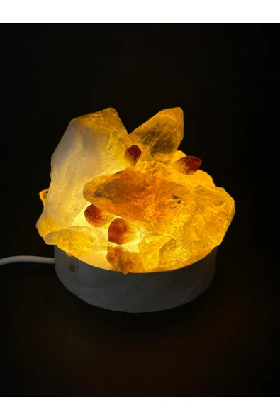 gemsartdeco SİTRİN DOĞALTAŞ LAMBA ürün görseli