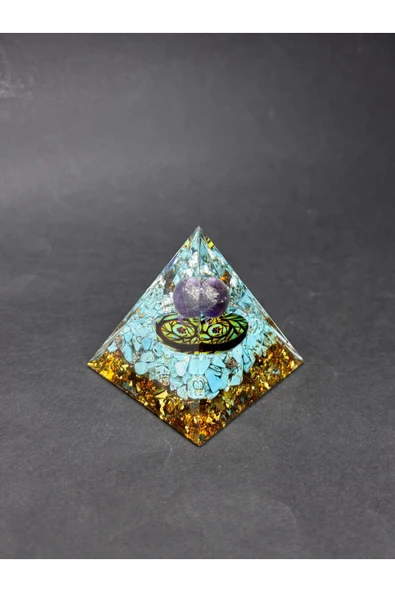 gemsartdeco TURKUAZ NAZAR ORGONİTİ - Resim 3