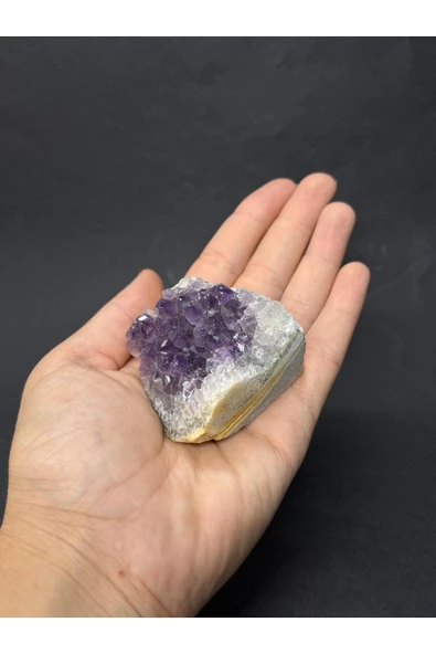 gemsartdeco BREZİLYA AMETİST DOĞALTAŞ JEOT 1 ADET - Resim 4