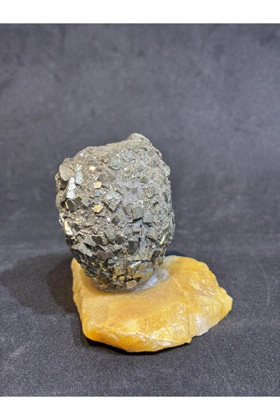 gemsartdeco SİTRİN PİRİT ZENGİNLİK MIKNATISI ürün görseli