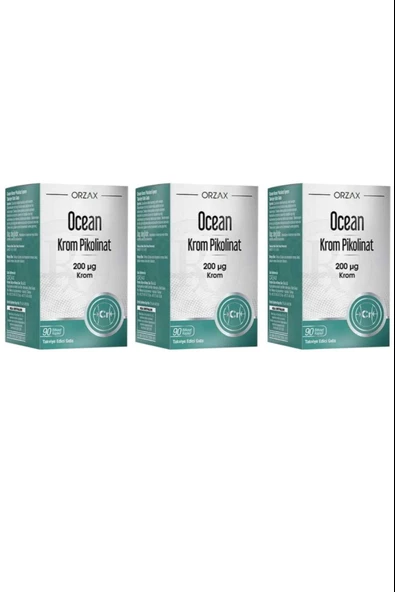 Ocean Krom Pikolinat 20 Mcg 90 Kapsül 3 Adet ürün görseli