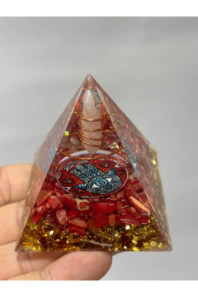 gemsartdeco ÇİLEK KUVARS ENERJİ ORGONİTİ - Resim 3