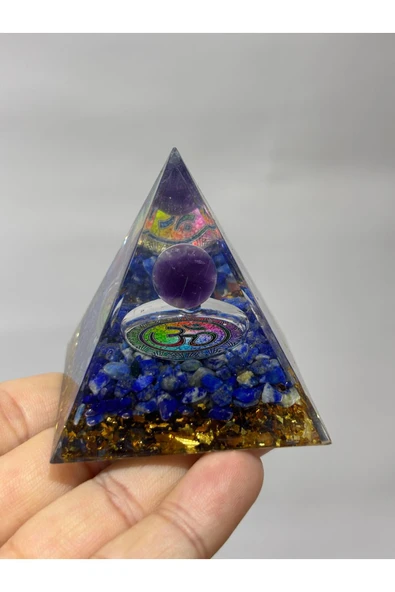 gemsartdeco LAPİS LAZULİ 3. GÖZ AKTİVASYON ORGONİTİ - Resim 4