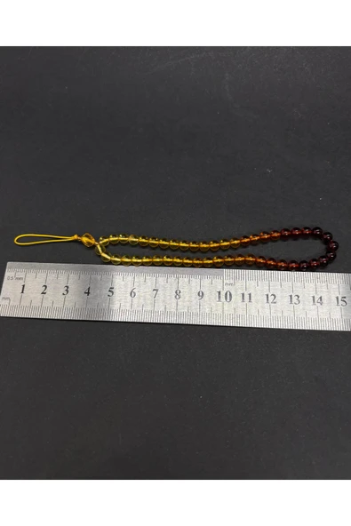 gemsartdeco KEHRİBAR TELEFON ASKISI - Resim 5