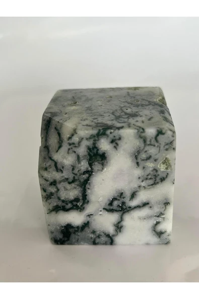 gemsartdeco MOSS AGAT DOĞALTAŞ KÜP 5,5 CM - Resim 3