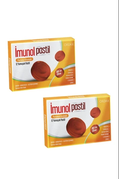 İmunol Pastil Portakal 12li 2 Adet ürün görseli