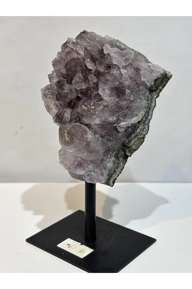 gemsartdeco BREZİLYA AMETİST DOĞALTAŞ SİYAH DEMİR STANTLI - Resim 6