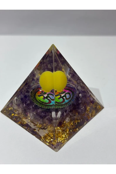 gemsartdeco ENERJİ DÜZENLEYİCİ AMETİST ORGONİT OM SEMBOLLÜ ürün görseli