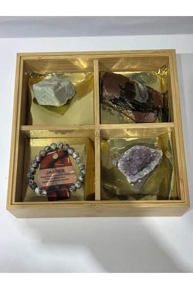 gemsartdeco BAŞAK BURCU DOĞALTAŞLARI ÖZEL KUTULU - Resim 2