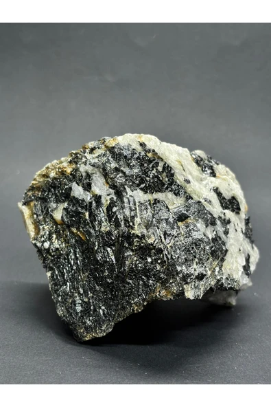 gemsartdeco TURMALİN DOĞALTAŞ NEGATİF ENERJİ KALKANI KÜTLE - Resim 3