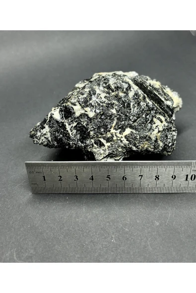 gemsartdeco TURMALİN DOĞALTAŞ NEGATİF ENERJİ KALKANI KÜTLE - Resim 5