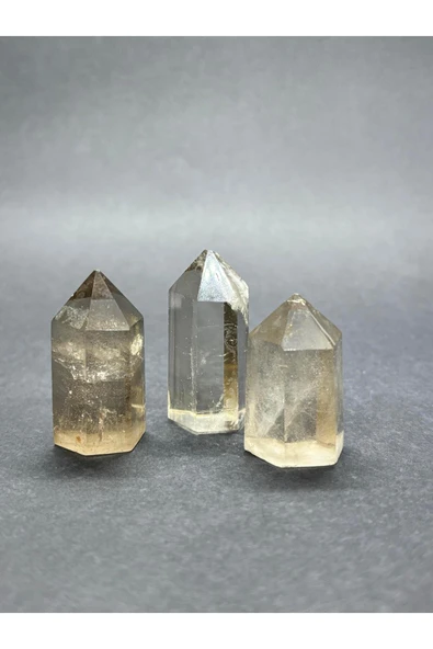 gemsartdeco DUMANLI KUVARS KULE DOĞALTAŞ ürün görseli