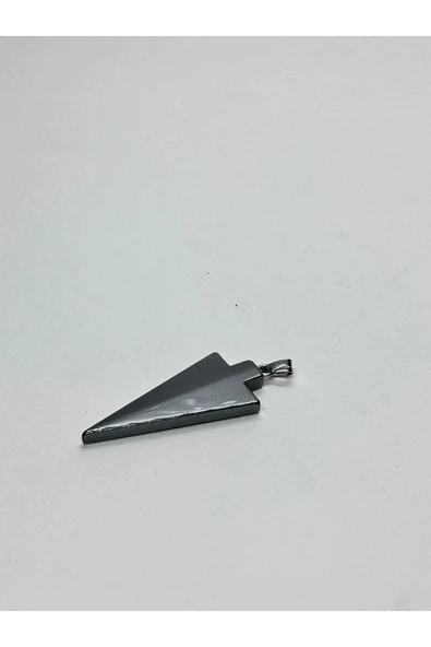 gemsartdeco HEMATİT DOĞALTAŞ KOLYE UCU MIZRAK ürün görseli