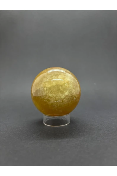 gemsartdeco SARI FLORİT KÜRE DOĞALTAŞ - Resim 6