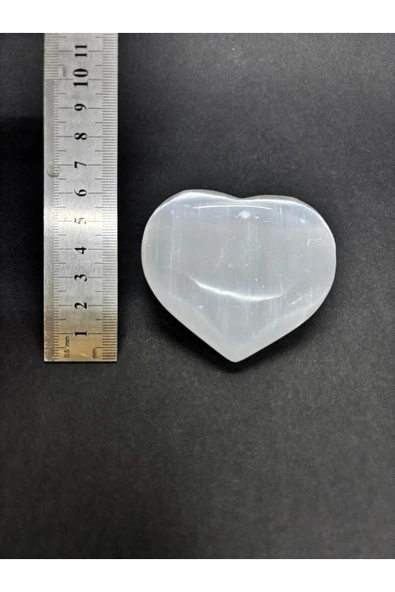 gemsartdeco SELENİT KALP PALMSTONE DOĞALTAŞ - Resim 5
