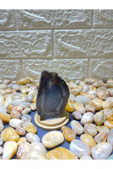 gemsartdeco Agat Doğaltaş Stantlı Ürün - Resim 3