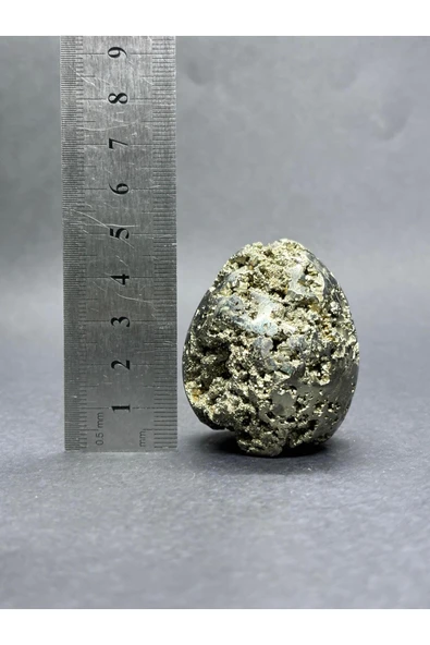 gemsartdeco PİRİT DOĞALTAŞ YUMURTA - Resim 6