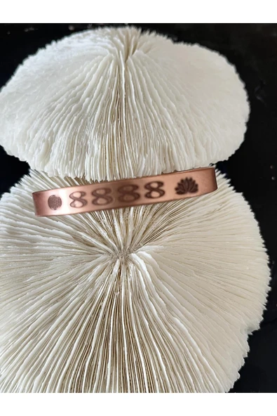 gemsartdeco BAKIR BİLEKLİK 8888 SONSUZ ŞANS AKIŞTA KAL - Resim 2