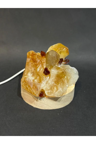 gemsartdeco SİTRİN DOĞALTAŞ LAMBA - Resim 4