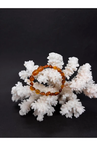 gemsartdeco BEBEK KEHRİBAR BİLEKLİK - Resim 2