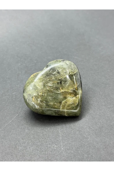 gemsartdeco LABRADORİT KALP PALMSTONE DOĞALTAŞ(BÜYÜK) - Resim 2