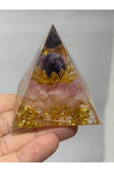 gemsartdeco PEMBE KUVARS AMETİST SEVGİ ORGONİTİ ürün görseli