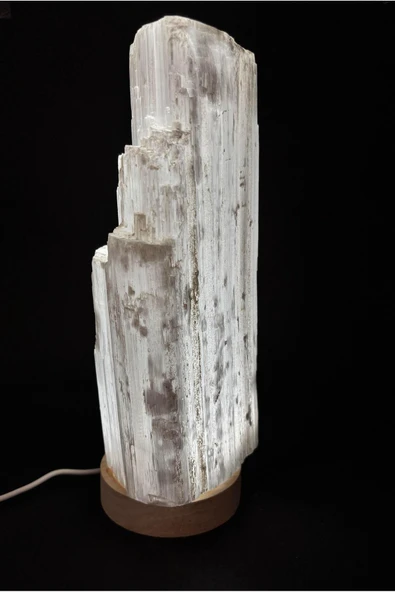 gemsartdeco SELENİT DOĞALTAŞ LAMBA ürün görseli