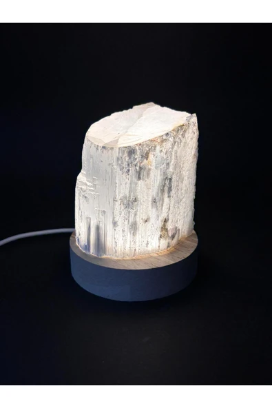 gemsartdeco Selenit Doğaltaş Lamba - Resim 3