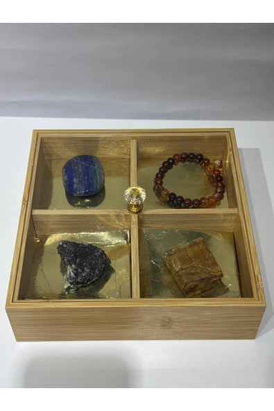 gemsartdeco BOĞA BURCU DOĞALTAŞLARI ÖZEL KUTULU - Resim 3