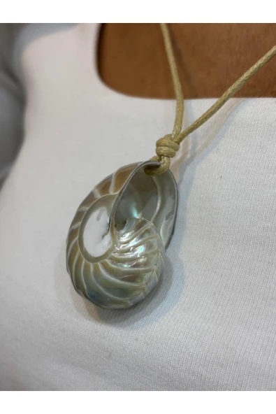 gemsartdeco NATULIS ÇİZGİLİ KOLYE - Resim 3