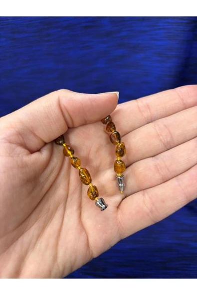 gemsartdeco KEHRİBAR KOLYE KADIN ŞIK MODEL - Resim 4